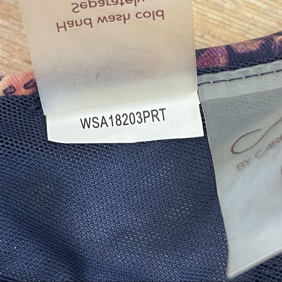 Calia by Carrie Underwood lattice front printed bikini top - Picture 11 of 12